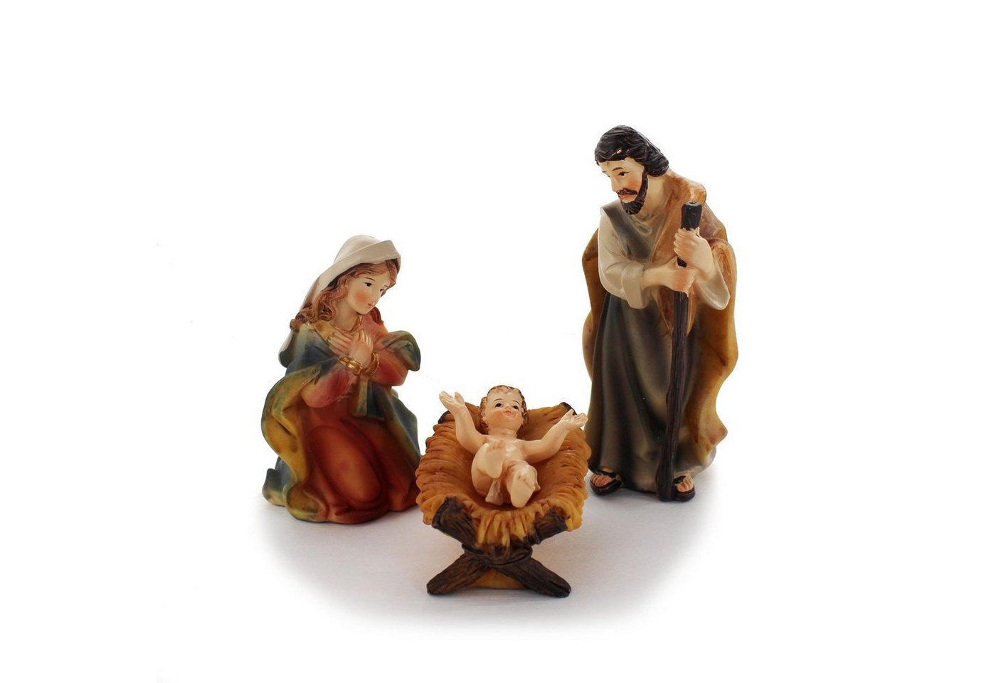 mitienda Krippe Krippenfiguren Set, Heilige Familie 10 cm von mitienda