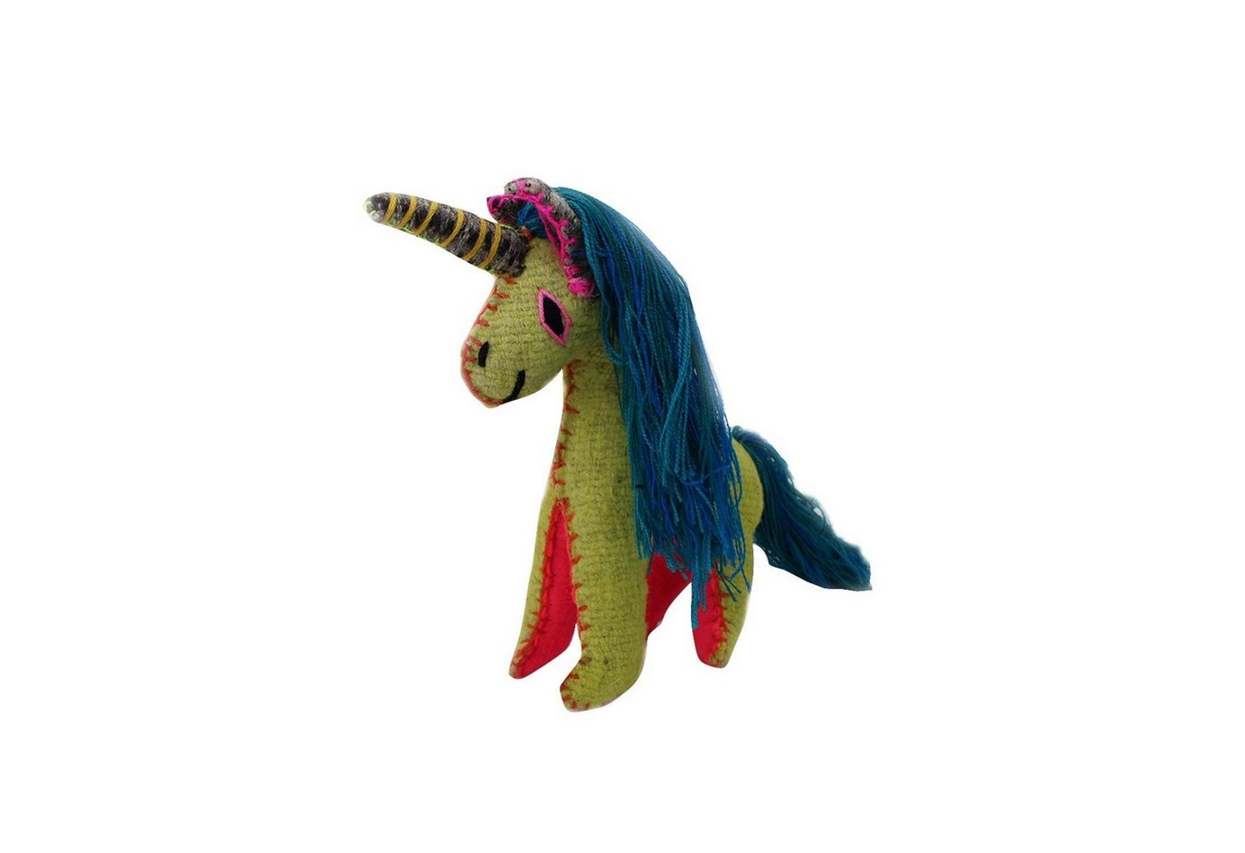 mitienda Lampenschirm Deko Plüschtier Einhorn blau, Handmade von mitienda