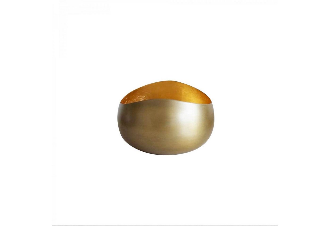 mitienda Teelichthalter Teelichthalter 11cm Goldlicht Swing, goldfarben von mitienda