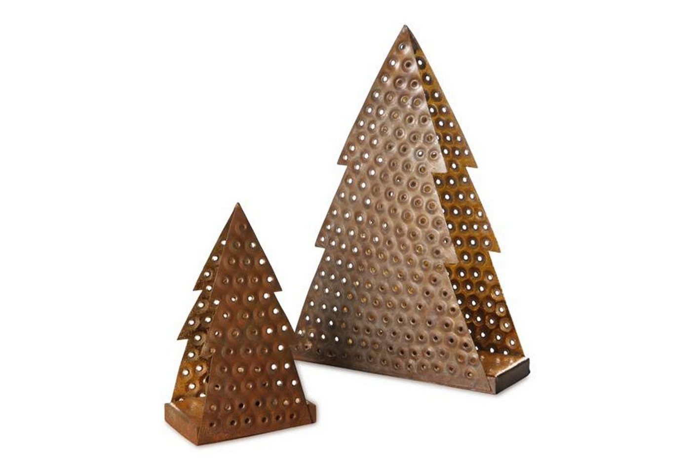 mitienda Teelichthalter Teelichthalter Tannenbaum 25cm - Weihnachtsdeko von mitienda