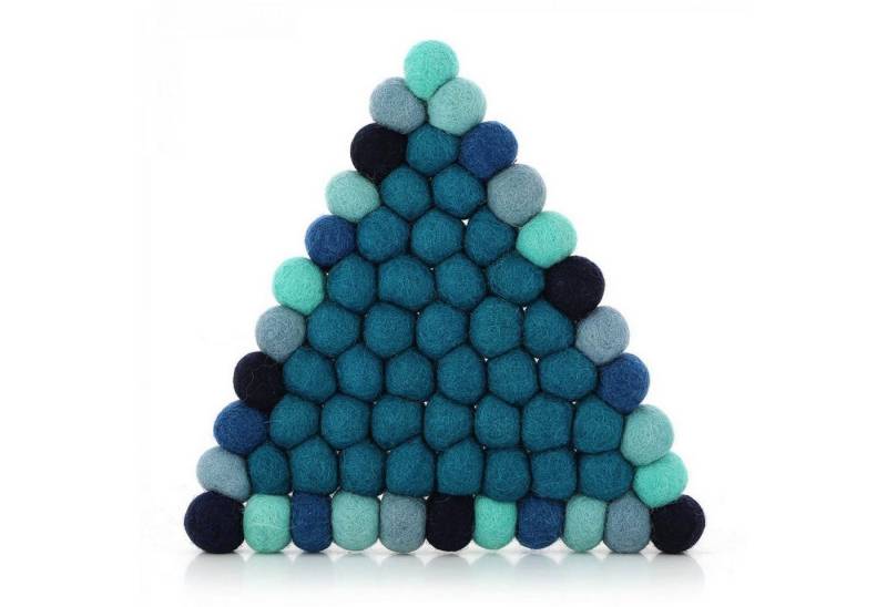 mitienda Topfuntersetzer Topfuntersetzer aus Filz Dreieck blau mitienda Topfuntersetzer Topfuntersetzer aus Filz Dreieck blau von mitienda