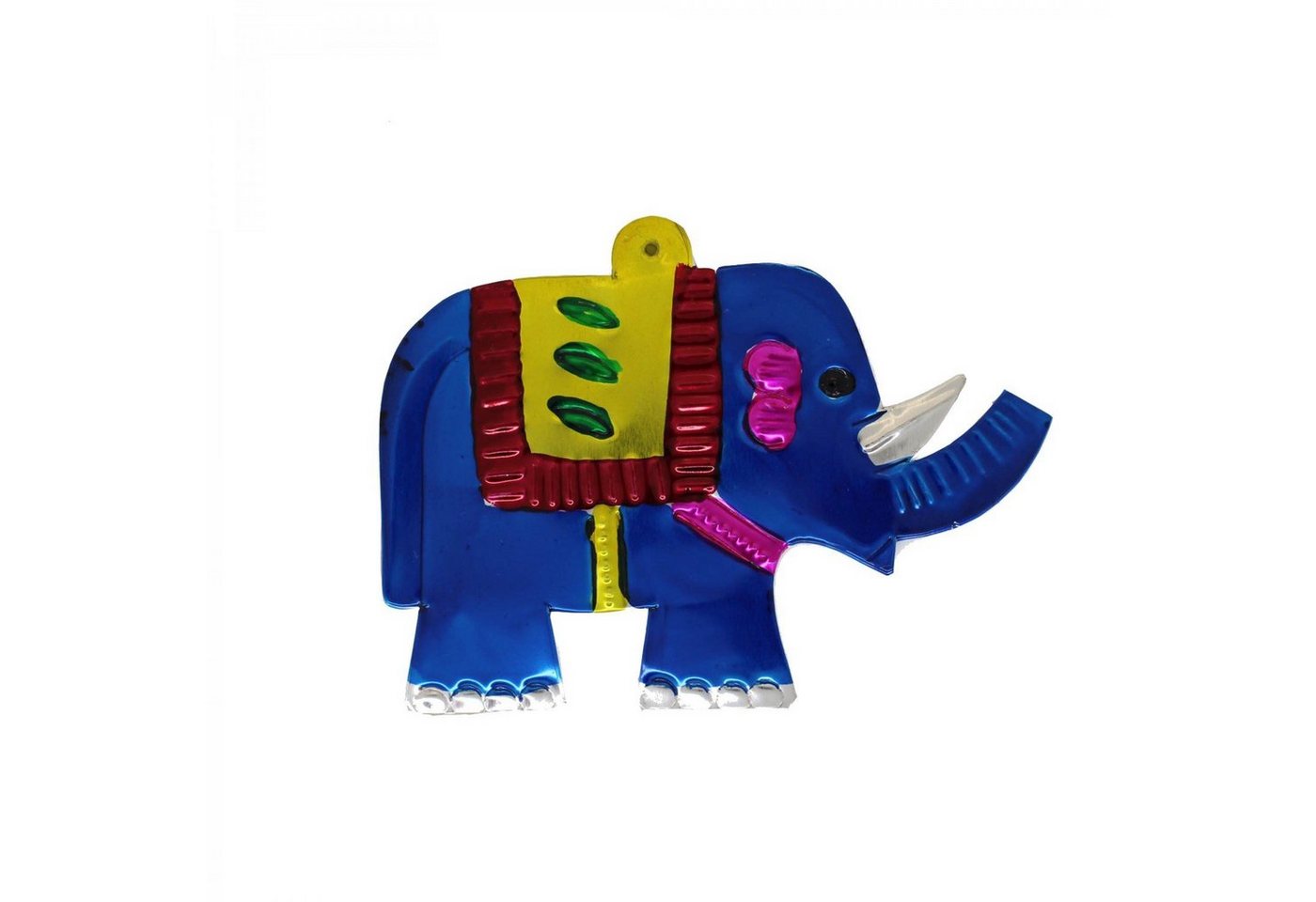 mitienda Wanddekoobjekt Wanddeko Elefant blau 11cm, Dekoanhänger von mitienda