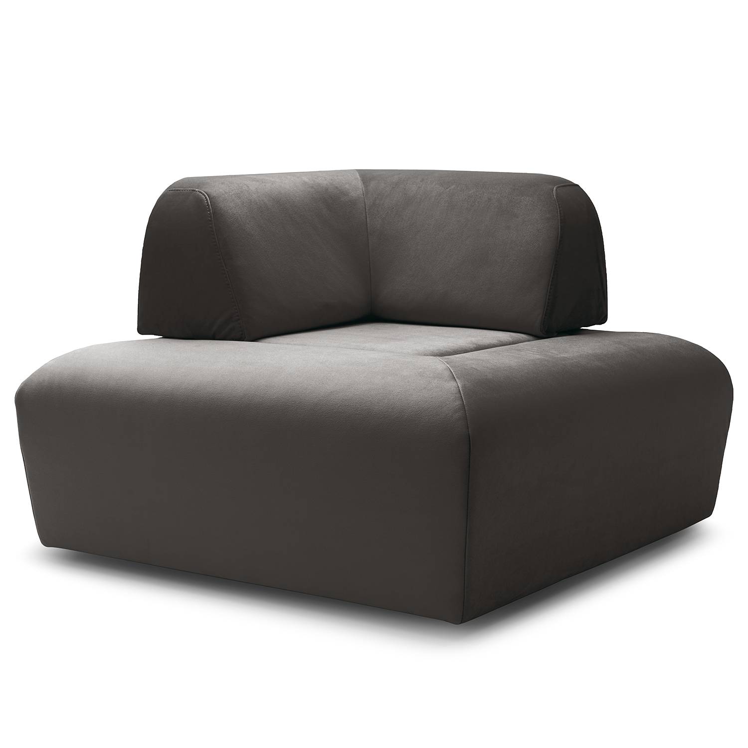 home24 Eck-Rückenlehne Miu Magic Grau Samt Sadia 41 x 33 x 41cm Modern home24 Eck-Rückenlehne Miu Magic Grau Samt Sadia 41 x 33 x 41cm Modern von home24