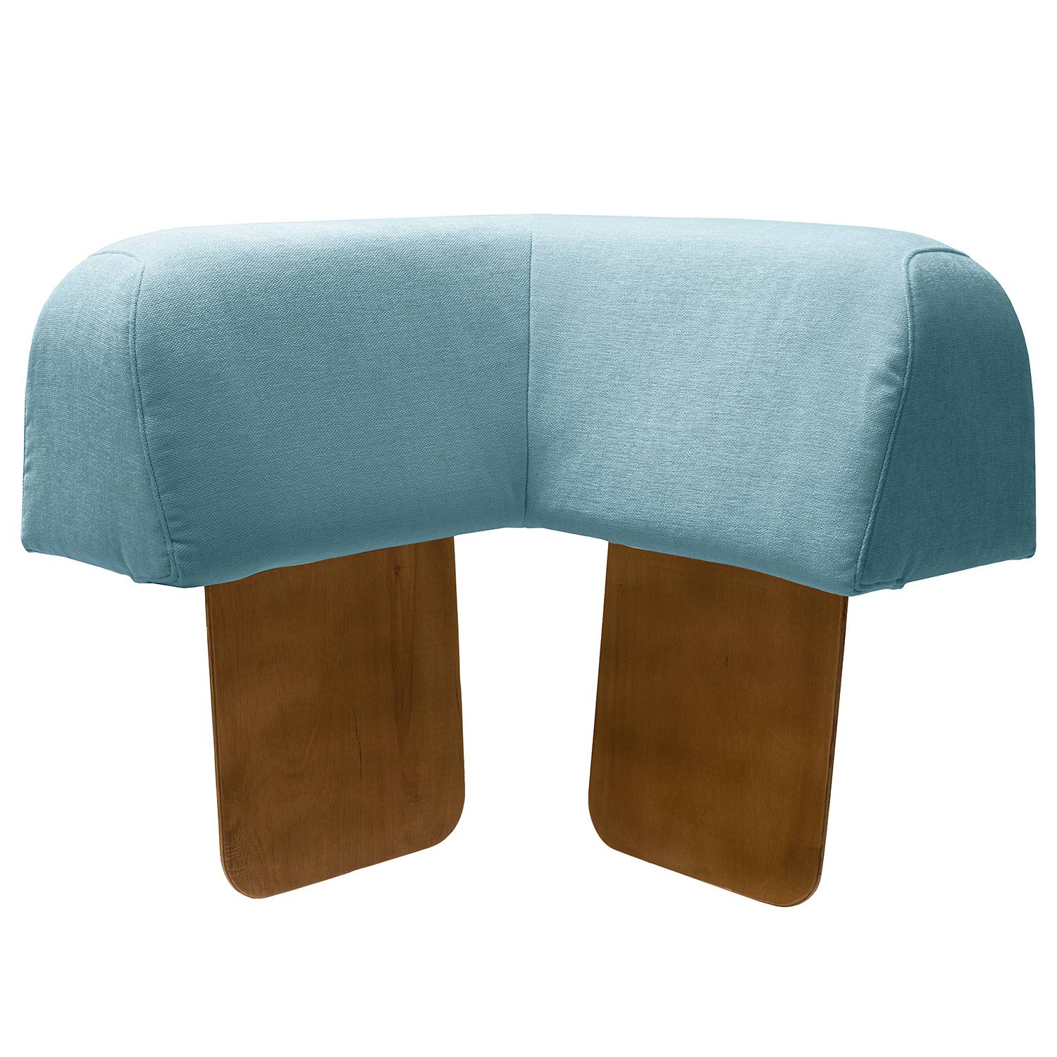 home24 Eck-Rückenlehne Miu Magic Blau Webstoff Concha 41 x 33 x 41cm Modern von home24
