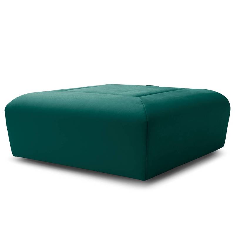 home24 Hocker Miu Magic mit Eck-Rückenlehne 102 x 75 x 102cm Türkis Samt Sadia: Petrol von home24