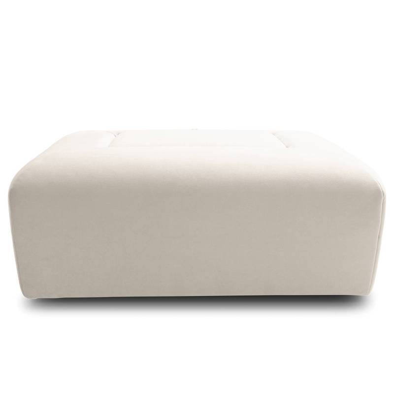 home24 Hocker Miu Magic 195 x 41 x 102cm Weiß Samt Sadia: Weiß von home24