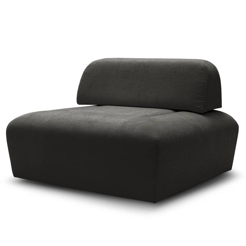 home24 Rückenlehne Miu Magic L Grau Webstoff Concha 93 x 33 x 30cm Modern von home24
