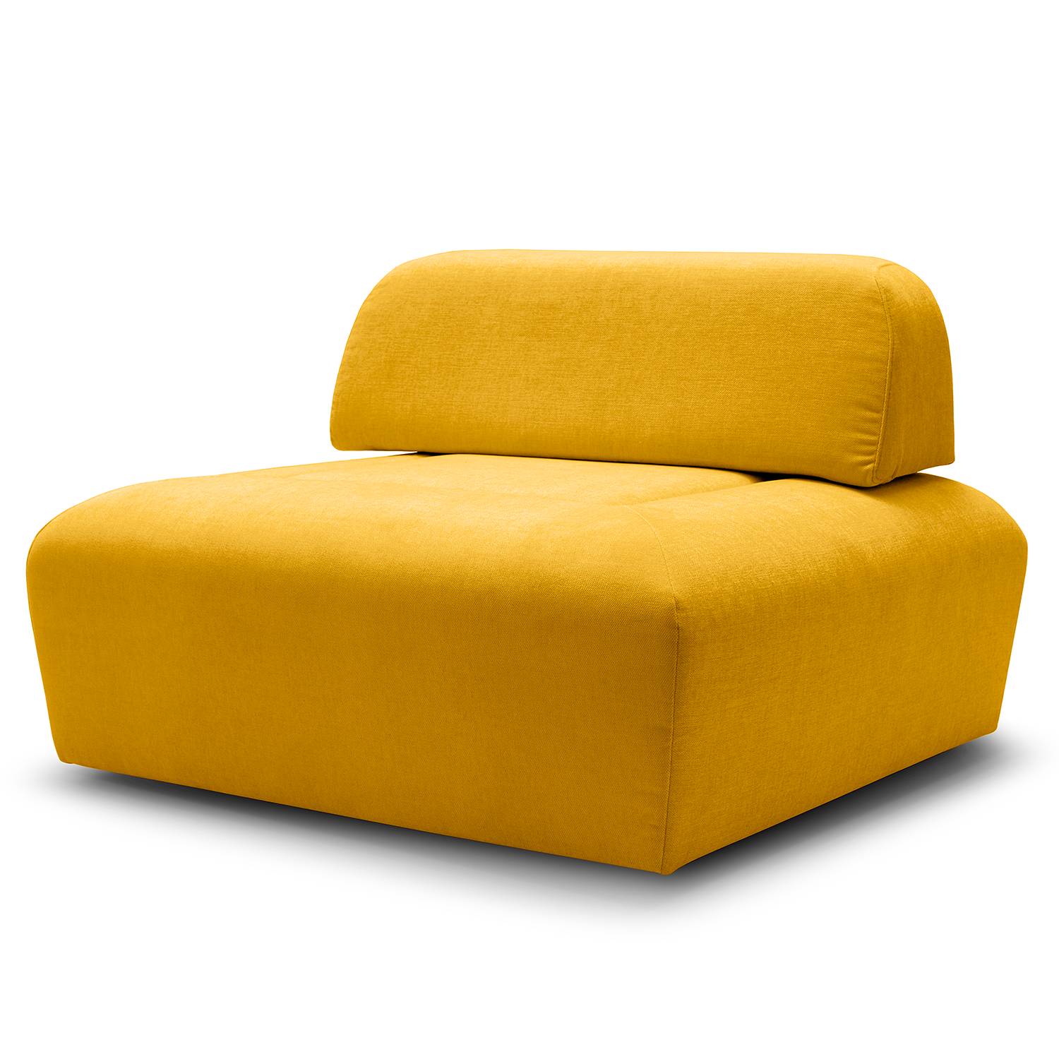 home24 Rückenlehne Miu Magic L Gelb Webstoff Concha 93 x 33 x 30cm Modern von home24