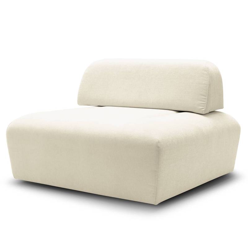 home24 Rückenlehne Miu Magic L Beige Webstoff Concha 93 x 33 x 30cm Modern von home24