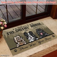 Border Collie Fußmatte, Willkommen in Meiner Hausmatte, Teppich, Perfektes Geschenk Für Hundeliebhaber, Hundefußmatte, Wohnkultur von miumaxgifts