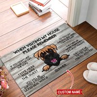 Boxer Teppich, Matte, Personalisierte Fußmatte, Besuchen Mein Haus Lustige Perfektes Geschenk Für Hundeliebhaber, Hundematte, Hundeteppich von miumaxgifts
