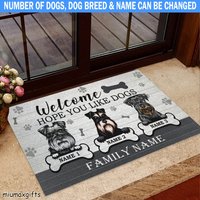 Zwergschnauzer Fußmatte, Teppich, Hoffe Du Magst Hundematte, Perfektes Geschenk Für Hundeliebhaber, Hundeteppich, Hundefußmatte, Wohnkultur von miumaxgifts