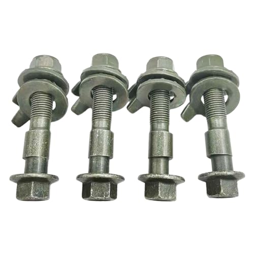 Adjustable Camber Bolts Kit, 4x Eccentric Screws for Car Wheel Alignment, Suspension Tuning, Tire Positioning, Steering Handling, Auto Repair, Mechanic Use, 0.47-0.67 Inches von mivceklw