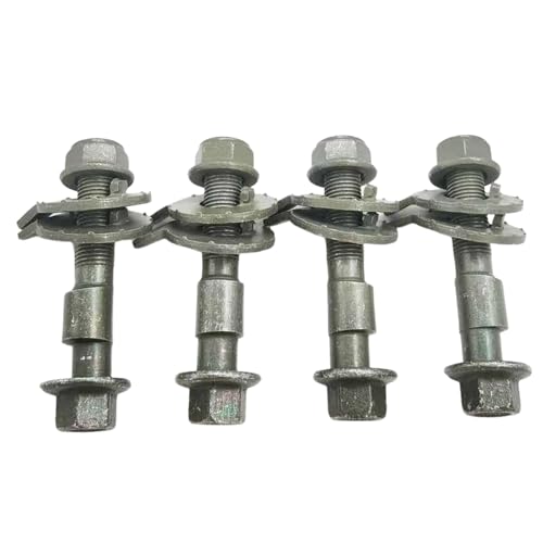 Adjustable Camber Bolts Kit, 4x Eccentric Screws for Car Wheel Alignment, Suspension Tuning, Tire Positioning, Steering Handling, Auto Repair, Mechanic Use, 0.47-0.67 Inches von mivceklw