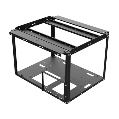 Computer -HAFTSCHAFT Open Frame - Stapelbares Bergmann -Rig -Rack | Desktop -Chassis für Kryptowährungsabbau, Crypto Coin Rack Stand, Bergbauzubehör von mivceklw