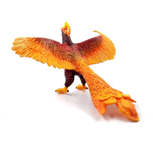 Mivceklw Phoenixs Figurine Toy, Animal Model Figure, Stem Learning Statue, Realistic Mythical Creature Design, Sturdy Hand-Painted Finish, Made Of Pvc Material, 4.72 * 4.33 * 2.76in von mivceklw