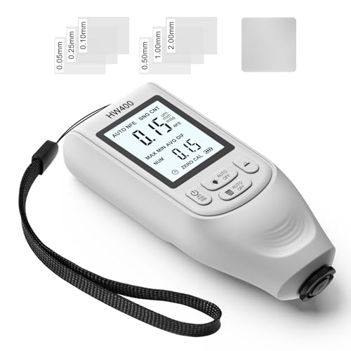 Paint Thickness Gauge, 0–2000μm Coating Depth Tester, Digital Thickness Meter for Metal, Car Body, Non-Conductive Surfaces, Paint Inspection, Automotive Use, 4.92x1.97 Inches von mivceklw
