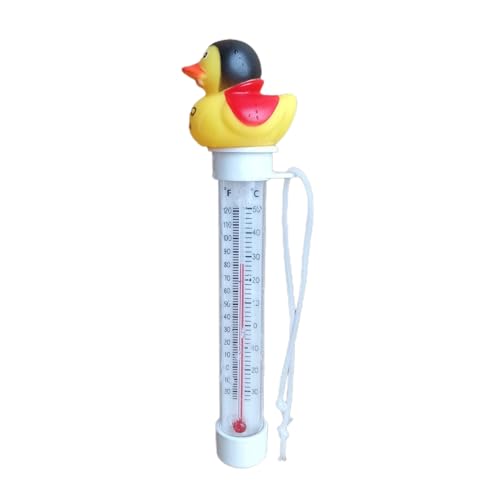 Pool Temperature Gauge, Duck Water Temperature, Floating Measuring Device, Clear Large Display Resilient Waterproof Construction, with Hanging String, Ideal for Swimming Pool Pond Aquarium Bathtub Pool Temperature Gauge, Duck Water Temperature, Floating Measuring Device, Clear Large Display Resilient Waterproof Construction, with Hanging String, Ideal for Swimming Pool Pond Aquarium Bathtub von mivceklw