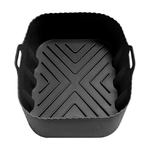 Silicone Air Fryer Liners, Reusable Oven Tray, Heat Resistant Baking Mat, Food Grade Non Stick Surfaces Rectangular Shape for Toaster, Grill, Kitchen Use, 7.87x5.91x2.64 Inches Silicone Air Fryer Liners, Reusable Oven Tray, Heat Resistant Baking Mat, Food Grade Non Stick Surfaces Rectangular Shape for Toaster, Grill, Kitchen Use, 7.87x5.91x2.64 Inches von mivceklw