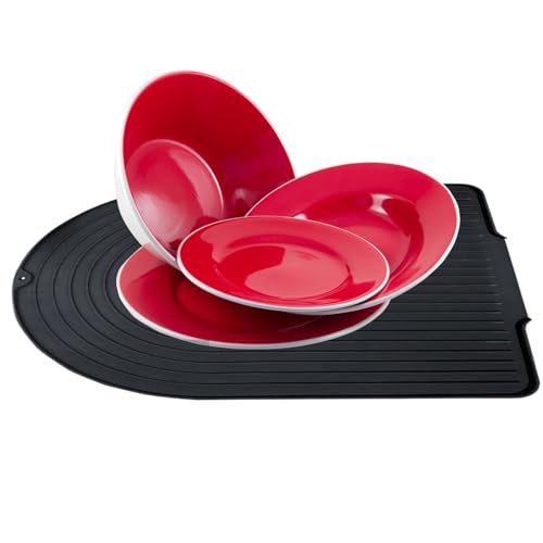 Silicone Drying Mat for Kitchen Counter, Foldable Heat-Resistant Sink Drying Pad, Quick-Dry Dish Mat for Dishes, Cups, Utensils, and Cookware, 20.28x15.75x0.55 Inches Silicone Drying Mat for Kitchen Counter, Foldable Heat-Resistant Sink Drying Pad, Quick-Dry Dish Mat for Dishes, Cups, Utensils, and Cookware, 20.28x15.75x0.55 Inches von mivceklw