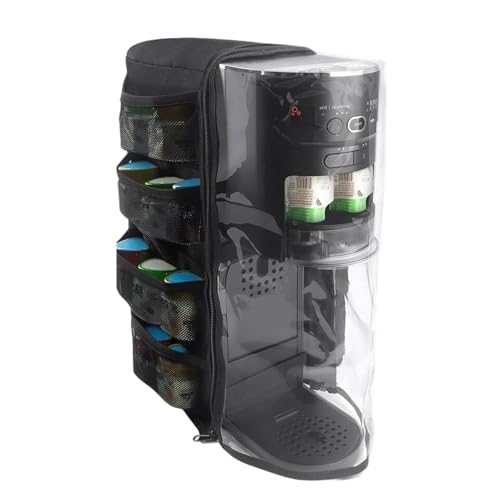 Soda Maker Cover Bag, Waterproof Soda Machine Dust Cover, Kitchen Appliance Storage Organizer, Perfect for Flavored Water Drops, Drink Pods, Daily Countertop Protection, 40 x 41 x 13 cm Black von mivceklw