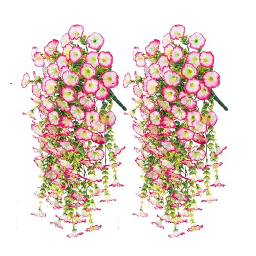Uv Resistant Fake Flower Bunch, Outdoor Artificial Silk Petunia Set for Planter Pot Porch or Patio, Weatherproof Decorative Plants for Garden Window Box, 29.53 Inches, 2 Pieces Uv Resistant Fake Flower Bunch, Outdoor Artificial Silk Petunia Set for Planter Pot Porch or Patio, Weatherproof Decorative Plants for Garden Window Box, 29.53 Inches, 2 Pieces von mivceklw