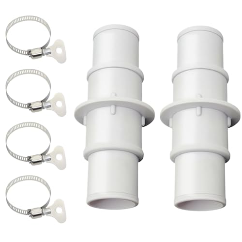 mivceklw Anschluss für Poolschlauch | Adapter mit Schnellverbindung | 2 Stück Anschlüsse 32 mm oder 38 mm mivceklw Anschluss für Poolschlauch | Adapter mit Schnellverbindung | 2 Stück Anschlüsse 32 mm oder 38 mm von mivceklw