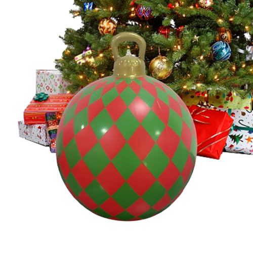 mivceklw Aufblasbare Weihnachtskugeln Für Den Außenbereich - 60 cm Große Deko Pendel - Feiertagsdekoration Aufhängbar,Für Dachvorsprunge Baumäste Rasen Boden Wohnzimmer Schlafzimmer mivceklw Aufblasbare Weihnachtskugeln Für Den Außenbereich - 60 cm Große Deko Pendel - Feiertagsdekoration Aufhängbar,Für Dachvorsprunge Baumäste Rasen Boden Wohnzimmer Schlafzimmer von mivceklw