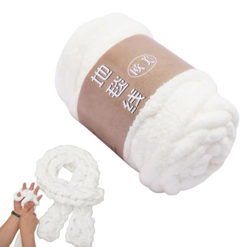 mivceklw Chenillegarn zum Häkeln,Flauschiges weiches Garn für Decken und Häkeln | Polyester-Wollknäuel zum Basteln, vielfältige Verwendungsmöglichkeiten für Deckenschals, DIY-Hand von mivceklw
