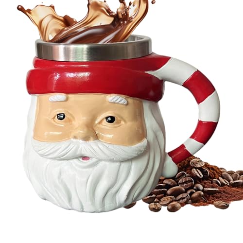 mivceklw Die Weihnachtsmann-Tasse | Tasse Vater | Neuheit Trinkgeschirr 250 ml mit Griff für Geburtstagsdekoration Urlaub Mädchen Frauen von mivceklw