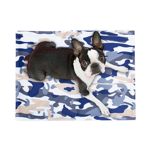 mivceklw Dog Cooling Mat, Gel Kennel Pad, Summer Heat Reliefs Mat, Pressure-Activated Cooling Surfaces, Foldable Lightweight Design Ideal for Sofa, Apartment, Backyard, Camping, Home Use, 40x30cm PVC von mivceklw