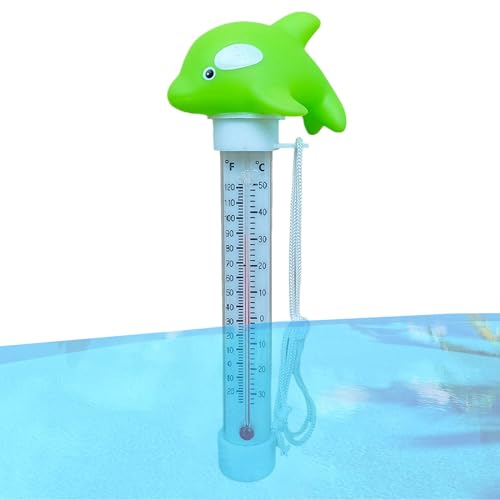 mivceklw Floating Temperature Tester, Cartoon Animal Design, Shatter-Resistant Material Safe Use Blue Color Portable Durabled for Home and Outdoor Fun, 8.27x3.15x2.17 Inches von mivceklw