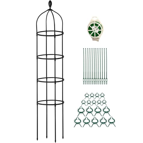 mivceklw Garden Trellis for Zucchini and Climbing Plants, Adjustable Height Metal Support Frame, Durable Growing Supplies for Cucumber Flower Grape Bean Plant Training in Backyard Use 69inch mivceklw Garden Trellis for Zucchini and Climbing Plants, Adjustable Height Metal Support Frame, Durable Growing Supplies for Cucumber Flower Grape Bean Plant Training in Backyard Use 69inch von mivceklw