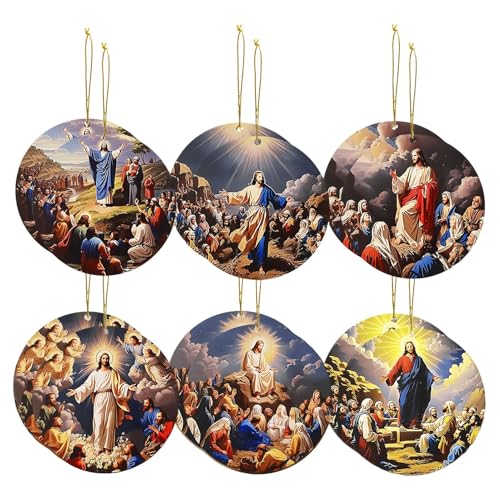 mivceklw Jesus-Weihnachtsschmuck, Holz, festliches Ornament | Christliches, religiöses Jesus- für Schule, Rückspiegel, , Baum, Wand, Hochzeit, Auto, Schlafzimmer, Zuhause mivceklw Jesus-Weihnachtsschmuck, Holz, festliches Ornament | Christliches, religiöses Jesus- für Schule, Rückspiegel, , Baum, Wand, Hochzeit, Auto, Schlafzimmer, Zuhause von mivceklw