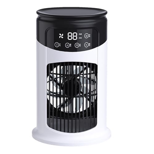mivceklw Kühllüfter | Tragbares Tisch-Klimagerät - Leiser Verstellbarer Ventilator für Schreibtisch Raum Schlafzimmer Garage Büros Innenbereich Außenbereich Camping Boden mivceklw Kühllüfter | Tragbares Tisch-Klimagerät - Leiser Verstellbarer Ventilator für Schreibtisch Raum Schlafzimmer Garage Büros Innenbereich Außenbereich Camping Boden von mivceklw