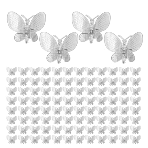 mivceklw Pflanzenhalter-Clips - Pflanzenstützhilfen für Orchideen - 100 Stück Stabile Klemmen Für Gänseblümchen Rankgitter Tomatenblüten Innen Außen Hof Terrasse Garten mivceklw Pflanzenhalter-Clips - Pflanzenstützhilfen für Orchideen - 100 Stück Stabile Klemmen Für Gänseblümchen Rankgitter Tomatenblüten Innen Außen Hof Terrasse Garten von mivceklw