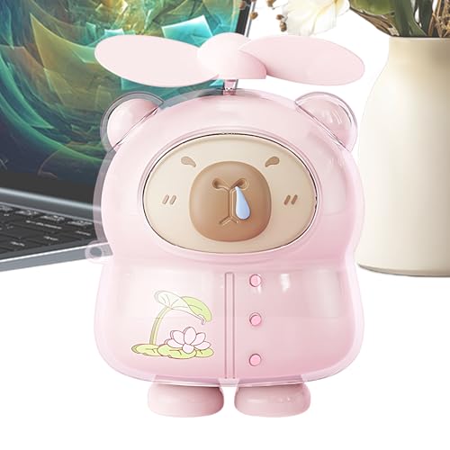 mivceklw Tragbarer Ventilator | Gerät in Form von Capybara | Leise USB wiederaufladbar für Camping Reise Büro Zelt mivceklw Tragbarer Ventilator | Gerät in Form von Capybara | Leise USB wiederaufladbar für Camping Reise Büro Zelt von mivceklw