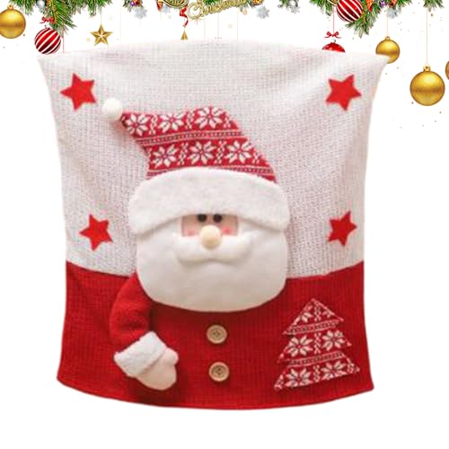 mivceklw Weihnachtsstuhlhussen | Rutschfester Haushalts-Schonbezug, verbreiterte Öffnung, Weihnachtsstuhl-Schonbezug für Küche, Wohnung, Uni, Outdoor, Zuhause, Arbeitsplatz, Esszimmer, Wohnzimmer von mivceklw