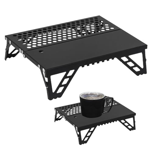 mivceklw Zusammenklappbarer Grill,Faltbarer Camping Grill Aus Aluminiumlegierung - Kompakte Grills Für Campingwandern Garten Picknick Barbecue Draußen von mivceklw