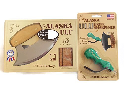 Alaska Ulu Messerset mit Ulu Messerschärfer, dieses Ulu Messer kann als Mezzaluna Chopper, Bolo Rollmesser und gehacktes Salatwerkzeug verwendet werden. Alaska Ulu Messerset mit Ulu Messerschärfer, dieses Ulu Messer kann als Mezzaluna Chopper, Bolo Rollmesser und gehacktes Salatwerkzeug verwendet werden. von mix brands