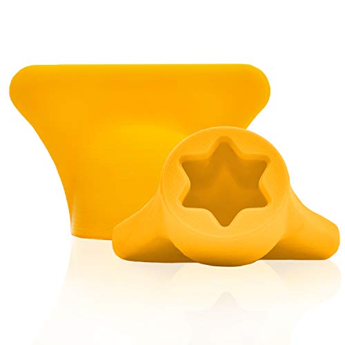 mix-slider - Teigblume für Thermomix, Teiglöser Zubehör für Vorwerk Küchenmaschine TM31 3D Gedruckt Made in Germany (Gelb) von mix-slider