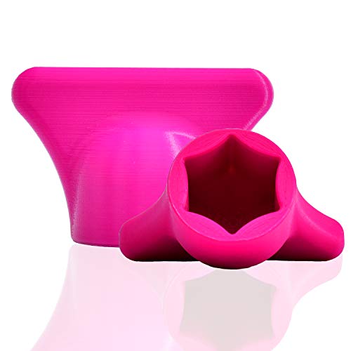 Mix-Slider ® Teiglöser Teigblume für Thermomix, Zubehör für Vorwerk Küchenmaschine TM5 + TM6 3D gedruckt Made in Germany (Pink) von mix-slider