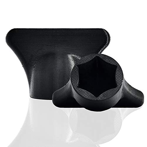 Mix-Slider ® Teiglöser Teigblume für Thermomix, Zubehör für Vorwerk Küchenmaschine TM5 + TM6 3D gedruckt Made in Germany (Schwarz) von mix-slider
