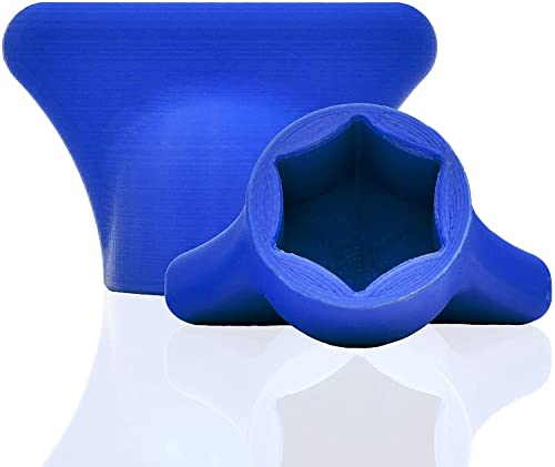 Mix-Slider - Teigblume für Thermomix, Teiglöser Zubehör für Vorwerk Küchenmaschine TM5 + TM6 3D Gedruckt Made in Germany (Blau) von mix-slider