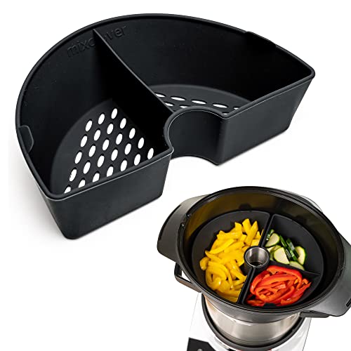 Mixcover Garraumteiler (viertel) für Bosch Cookit Dampfgarraum - zum Aufteilen des Garraums, Dampfgarteiler kompatibel mit Bosch Cookit viertel von mixcover