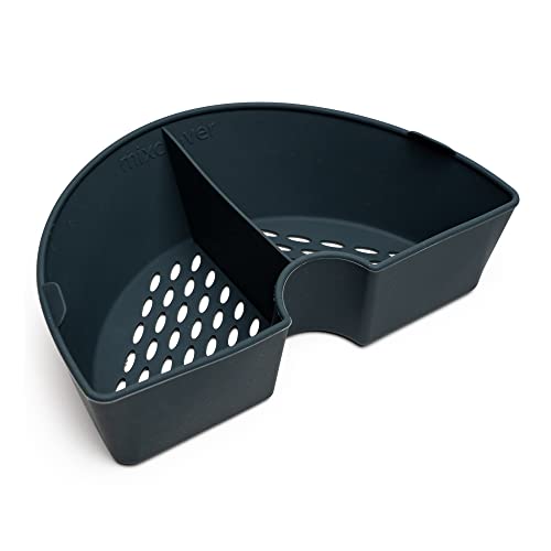 Mixcover Garraumteiler (viertel) für Thermomix Varoma Dampfgarraum - zum Aufteilen des Garraums, Dampfgarteiler kompatibel mit TM7 viertel von mixcover