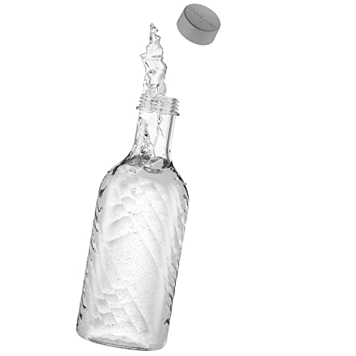 mixcover Designer Glasflasche in 2 Farben mit 0,65 Liter Fassungsvermögen Trinkflasche Glaskaraffe Karaffe von mixcover
