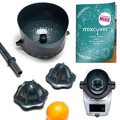 mixcover Saftpresse für Silvercrest Monsieur Cuisine Connect mit Ebook Rezeptheft - Entsafter Orangenpresse elektrisch Zitruspresse Dampfentsafter Orangenpresse entsafter Granatapfelpresse von mixcover