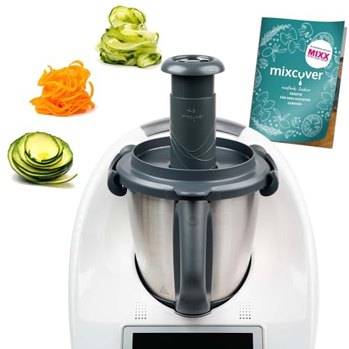 mixcover Spiralschneider mit Ebook kompatibel mit Thermomix TM5 TM6 für Gemüsepasta Gemüsenudeln Gemüsehobel gemüsereibe elektrisch GemüseStyler Rezeptheft mixcover Spiralschneider mit Ebook kompatibel mit Thermomix TM5 TM6 für Gemüsepasta Gemüsenudeln Gemüsehobel gemüsereibe elektrisch GemüseStyler Rezeptheft von mixcover