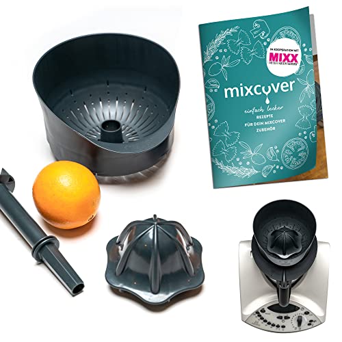 mixcover Saftpresse für Vorwerk Thermomix TM31 Gerät mit Ebook Rezeptheft - Entsafter Orangenpresse elektrisch Zitruspresse Dampfentsafter Orangenpresse entsafter Thermomix Granatapfelpresse von mixcover